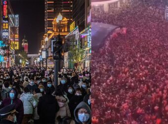 Γιουχάν: Οι Κινέζοι γιόρτασαν την Πρωτοχρονιά όλοι μαζί έξω στους δρόμους