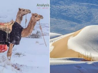 Χιόνισε στη Σαχάρα. Στους -2 βαθμούς η θερμοκρασία στη Σαουδική Αραβία