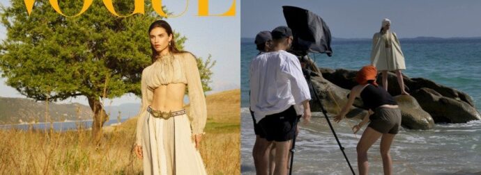 Αφιερωμένο εξώφυλλο της Vogue στη Χαλκιδική με άρωμα από την ελληνική Επανάσταση