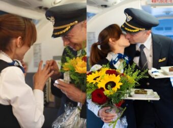 Πρόταση γάμου… στον αέρα – Πιλότος ζήτησε από αεροσυνοδό να τον παντρευτεί