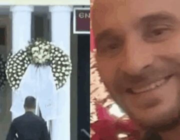 Τι συνέβη στην κηδεία του Σπύρου Σέββου με την γυναίκα του – Σπαρακτικές εικόνες μέσα στο νεκροταφείο Σχιστού