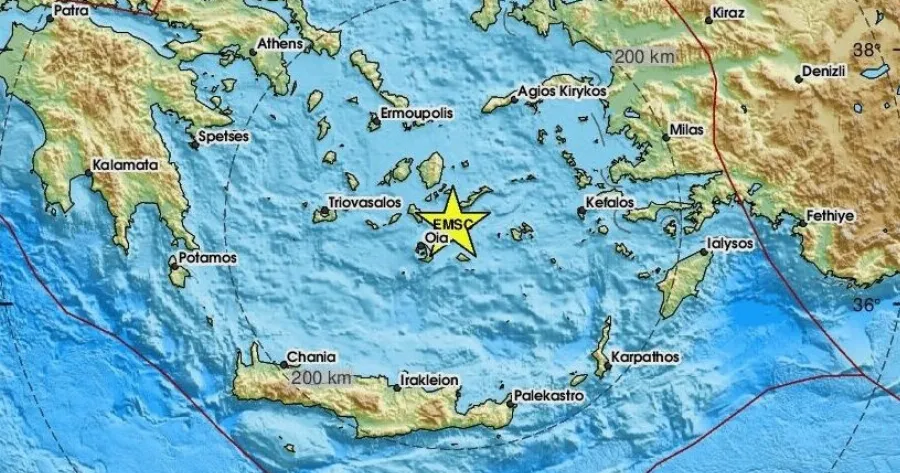 ΙΣΧΥΡΟΣ ΣΕΙΣΜΟΣ ΜΕΤΑΞΥ ΑΜΟΡΓΟΥ ΚΑΙ ΣΑΝΤΟΡΙΝΗΣ