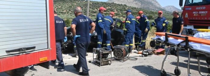 Τροχαίο δυστύχημα με πολλούς νεκρούς – Συναγερμός στα σθενοφόρα του ΕΚΑΒ (ΕΙΚΟΝΕΣ)