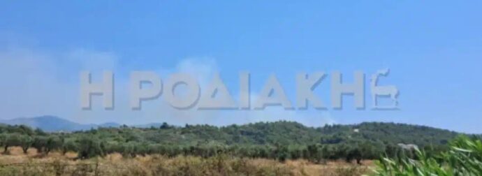 Φωτιά στη Ρόδο ανάμεσα σε Θολό και Σορώνη: Η φωτιά καίει κοντά στην κοιλάδα με τις πεταλούδες