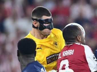Champions League: Γιατί ο τερματοφύλακας της Πάφου Νεόφυτος Μιχαήλ φοράει μάσκα