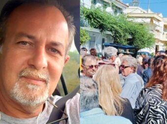 Θρήνος στην κηδεία του Γιώργου Παυλάκη – Τραγικές φιγούρες τα παιδιά του