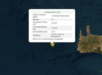 Iσxupoς σεισμoς στην Ελλάδα!