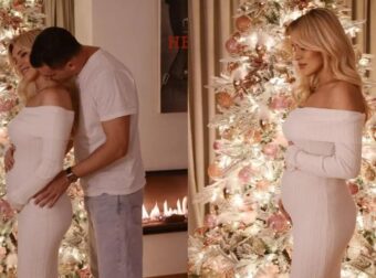 Καινούργιου: Ανακοίνωσε την εγκυμοσύνη της – Οι φωτογραφίες με τον Κουτσουμπή μπροστά στο δέντρο