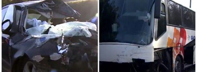 ΕΚΤΑΚΤΟ: Σφοδρή σύγκρουση BMW με σχολικό λεωφορείο που μετέφερε 50 μαθητές – Πέθανε ακαριαία ο οδηγός του αυτοκινήτου