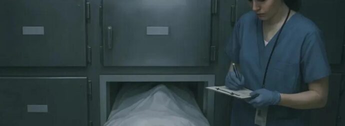 Ακούγοντας έναν απρόσμενο θόρυβο κάτω από το σεντόνι, η νοσοκόμα του νεκροτομείου αποφάσισε να σηκώσει την άκρη του: αυτό που είδε εκεί την έκανε να παγώσει από τον τρόμο