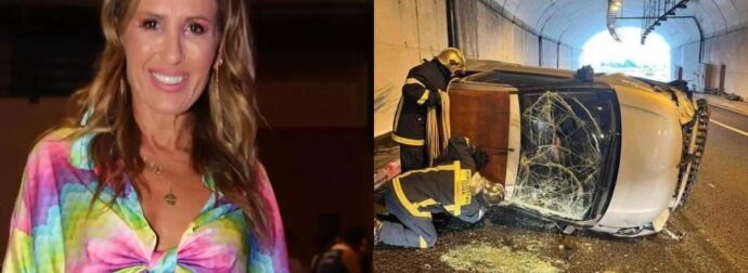 Σοκαριστικό τροχαίο για την Πηγή Δεβετζή: Τούμπαρε το αυτοκίνητό της σε τούνελ (Εικόνες & Βίντεο)