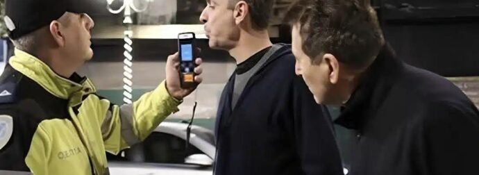 Χαμός με την φωτογραφία του Μητσοτάκη – Γιατί έκανε αλκοτέστ πεζός;