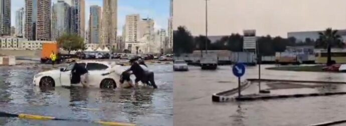 Ρεκόρ βροχόπτωσης σε Ντουμπάι και Άμπου Ντάμπι: Καταστροφές και προβλήματα από τις πρωτοφανείς πλημμύρες
