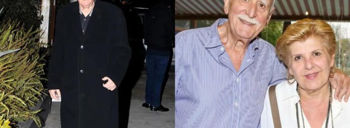 Κηδεία Γιώργου Παπαδάκη: Η σύζυγός του, Τίνα, έφτασε υποβασταζόμενη από τα παιδιά της