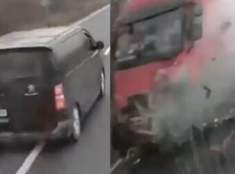 Ούτε ταχύτητα, ούτε λάστιχο: Γι’ αυτό το βαν μπήκε στο αντίθετο ρεύμα και συγκρούστηκε με το φορτηγό