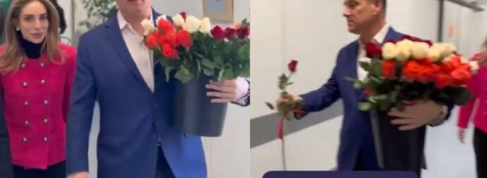 Άδωνις Γεωργιάδης: Τίμησε την Ημέρα της Γυναίκας μοιράζοντας λουλούδια σε εργαζόμενες και ασθενείς