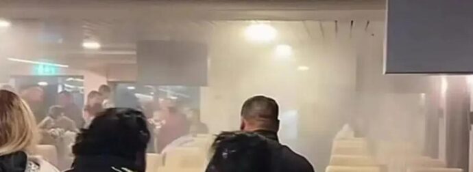 «Άνοιξαν οι ουρανοί» μέσα στο πλοίο «Νήσος Σάμος» αφού τσιγάρο που άναψε επιβάτης ενεργοποίησε το σύστημα πυρόσβεσης