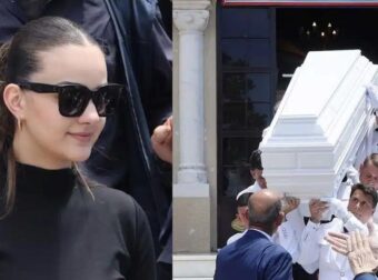 Ραγίζει καρδιές το στεφάνι με τα ροζ λουλούδια της Βικτώριας Δελλά στην κηδεία της μητέρας της