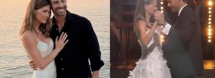 Αμαλία Κωστοπούλου – Τζέικ Μέντγουελ: Η εντυπωσιακή γαμήλια τούρτα και η φωτογραφία της Τζένης Μπαλατσινού