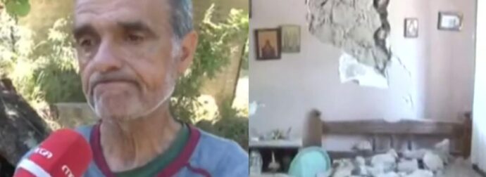 «Θέλουμε την βοήθεια του κράτους»: Συγκλονίζει ο κύριος Νίκος που καταστράφηκε το σπίτι του από τους σεισμούς στην Εύβοια