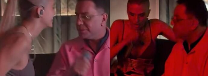 Viral ο Μαζωνάκης με την Λιόλιου: Τα βίντεο από το απίθανο ντουέτο τους λίγες μέρες μετά τον τραυματισμό του τραγουδιστή