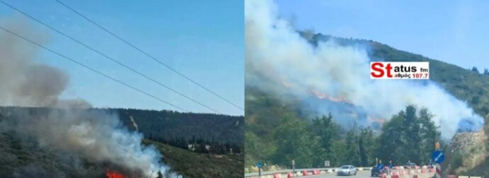 Φωτιά τώρα – Αεροσκάφη και ελικόπτερο στη μάχη με τις φλόγες