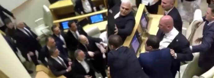 Αδιανόητα σκηνικά στο Κοινοβούλιο στη Γεωργία: Άγριος καβγάς μεταξύ βουλευτών – Το βίντεο κάνει τον γύρο του διαδικτύου