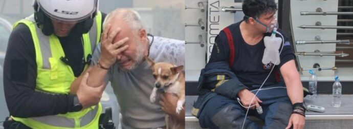 Φωτια σε κτίριο στην Καλλιθέα: «Γιαγιά πήδα από το μπαλκόνι θα σε πιάσω» – Δραματικές στιγμές στο σημείο [βίντεο]