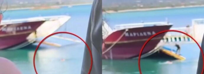Σοκ στην Ελαφόνησο: Πλοίο άνοιξε εν πλω τον καταπέλτη για να επιβιβαστεί επιβάτης που κολύμπαγε στο λιμάνι