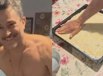 Ο Γιώργος Καραμίχος έγινε Masterchef : Η παραδοσιακή βλάχικη χορτόπιτα που έφτιαξε με τους γονείς του