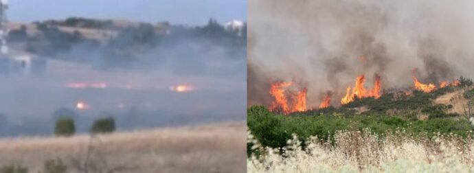 Μαύρο Σάββατο για την Θεσσαλονίκη: Φωτιά στο Ωραιόκαστρο, αναφορές για καμμένα σπίτια – 112 για εκκένωση
