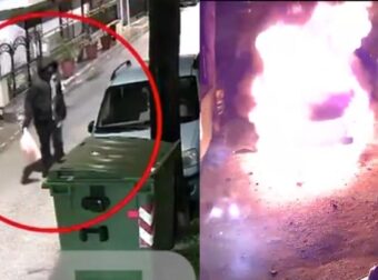 Τρόμος στην Λάρισα: Καρέ καρέ η εμπρηστική επίθεση σε βάρος γυναίκας – «Μην πας, μην πας» φώναζαν [βίντεο]