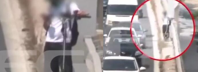Δεν πήγε καλά αυτό: Οδηγός με πατίνι «κόλλησε» στον Κηφισό – Βίντεο από την επιχείρηση… απελευθέρωσής του