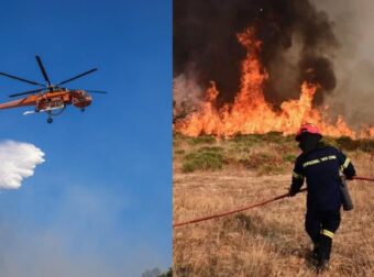 Φωτιά στην Αττική: Σηκώθηκαν εναέρια μέσα – Τεράστια επιχείρηση της πυροσβεστικής