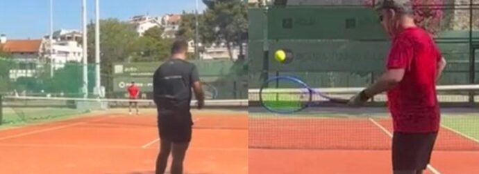 Viral βίντεο: Άδωνις Γεωργιάδης παίζει τένις με τον Στέφανο Κασσελάκη στην Πολιτεία