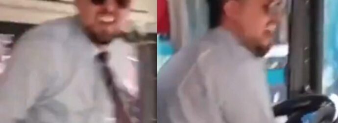 Παράνοια στην Αργεντινή: Η στιγμή που τρελαμένος οδηγός λεωφορείου σταματάει για να πανηγυρίσει με τους επιβάτες