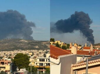 Η τεράστια φωτιά «έπνιξε» τον Ασπρόπυργο: Φόβος για τη μεγάλη δεξαμενή με προπάνιο στο εσωτερικό – Τρεις διασωληνωμένοι
