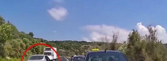 Κρήτη: Σοκαριστικό βίντεο από τον ΒΟΑΚ – Από θαύμα δεν έγινε σύγκρουση