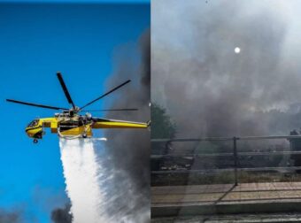 Φωτιά στην Πάτρα: Μεγάλη μάχη της πυροσβεστικής – Σηκώθηκαν εναέρια μέσα