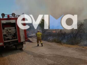 Φωτιά στη Λάτα Ευβοίας: Μεγάλη κινητοποίηση της Πυροσβεστικής με εναέρια και επίγεια μέσα – Ήχησε το 112