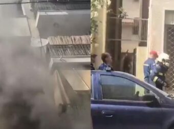Νεκρή ηλικιωμένη στα Πατήσια: Βίντεο ντοκουμέντο από το διαμέρισμα που κάηκε – «Έλα γρήγορα» είπε στην οικιακή βοηθό