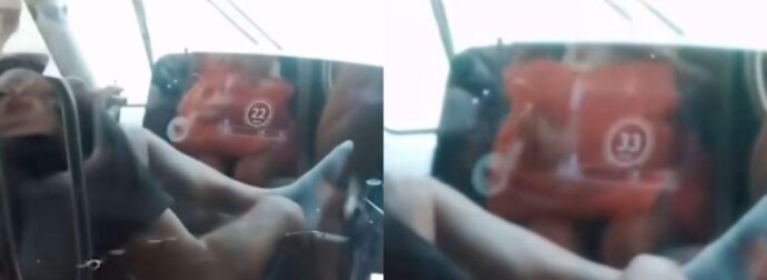 Απίστευτες εικόνες στο Τραμ: Οδηγούσε ξυπόλητος με τα πόδια στην κονσόλα και τσιγάρο στο χέρι (Video)