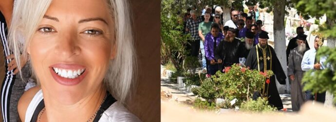 Σπαραγμός στην κηδεία της 41χρονης στην Σύρο: Νέα στιγμιότυπα από την κηδεία – Απολογούνται ο 41χρονος και η σύζυγος του