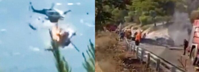 Τραγωδία στην Ψάθα: Τα έξι λεπτά που ακολούθησαν μετά την σύγκρουση των ελικοπτέρων – Βίντεο ντοκουμέντο