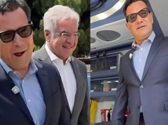 Άδωνις Γεωργιάδης: Η χιουμοριστική ατάκα με τα γυαλιά κατά την επίσκεψή του στη Λαμία