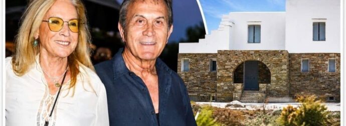 Γιώργος και Άννα Νταλάρα: Σπάνιες εικόνες από το εξοχικό τους στη Σύρο – Η πέτρινη βεράντα και οι μουσικές βραδιές