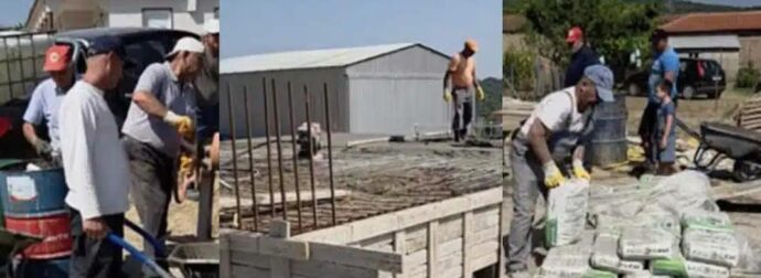 Σουφλί: Ένα ολόκληρο χωριό χτίζει εθελοντικά σπίτι για νέο ζευγάρι