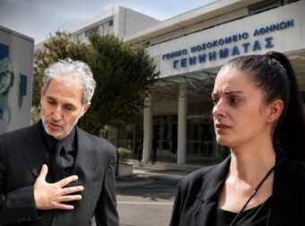 Σκηνές οδύνης στο Γεννηματά: Κατέρρευσε η σύζυγος του Κόκοτα τη στιγμή του θανάτου του- "Θέλω να τον δω να…"